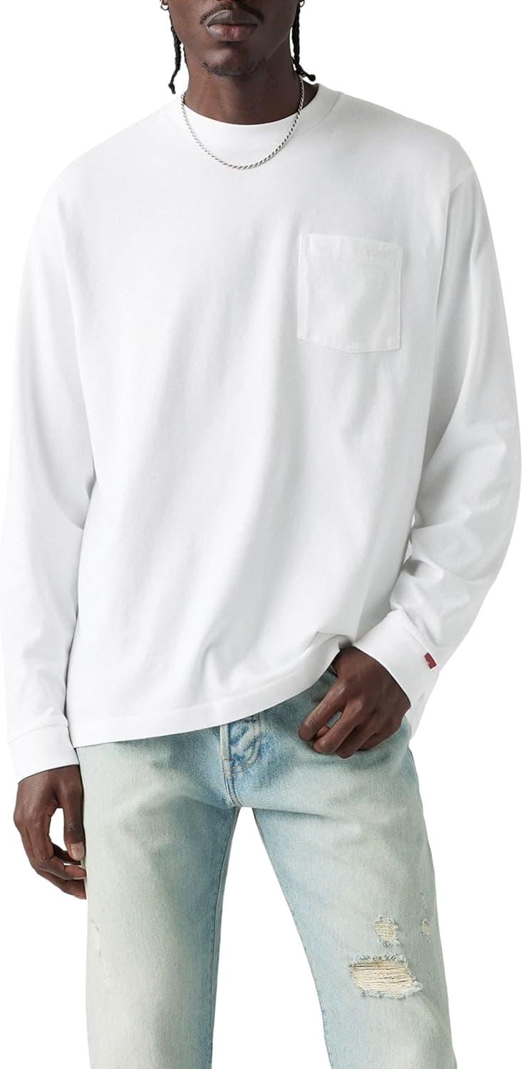 Levi's Long-Sleeve Authentic Pocket Camisola para homem
