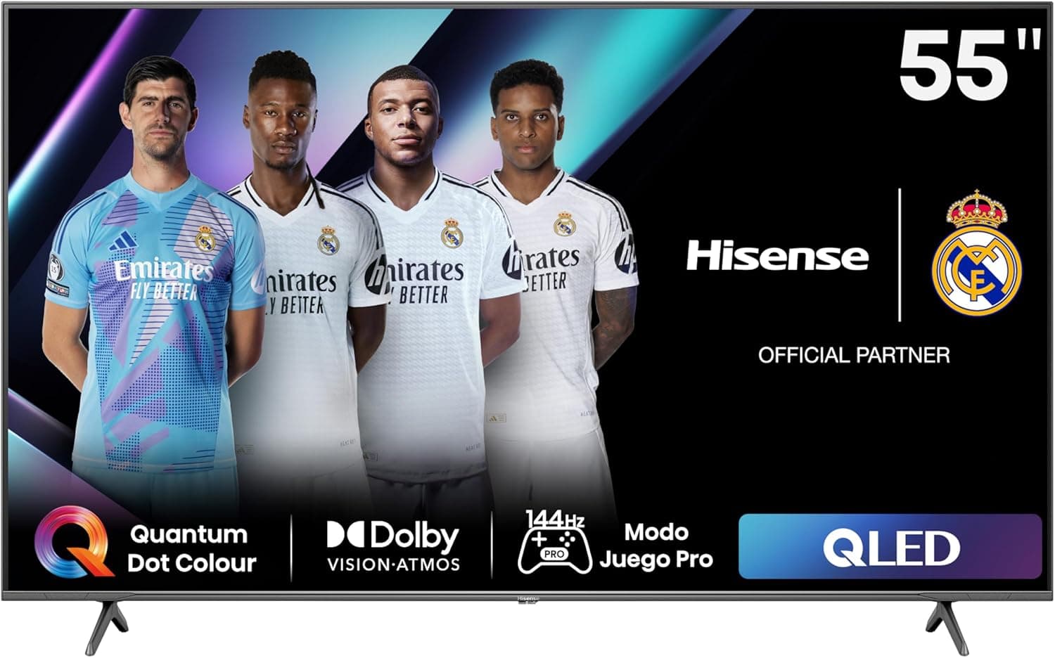 Hisense 55E7NQ Pro | TV QLED gaming 55 polegadas com VRR 144Hz HDR Dolby Vision IQ e Dolby Atmos