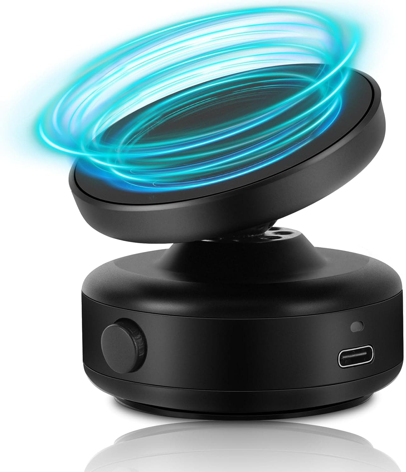 WODHMIEY Suporte magnético para carro, rotação de 360°, com ventosa a vácuo elétrica, compatível com telemóvel iOS, ideal para carro, casa e ginásio