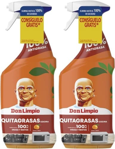 Don Limpio Cozinha cítrico spray desengordurante 800 ml elimina até 100% de gordura queimada e sujidade