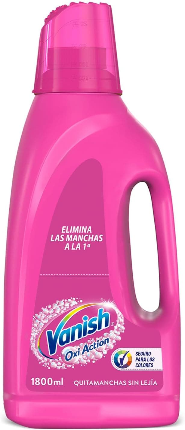 Vanish Oxi Action Removedor de manchas para roupa branca e colorida, em gel, sem lixívia, 1800 ml