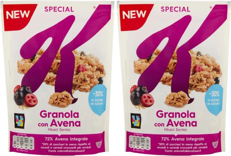 Kellogg's Granola especial K com aveia e bagas misturadas 320 g