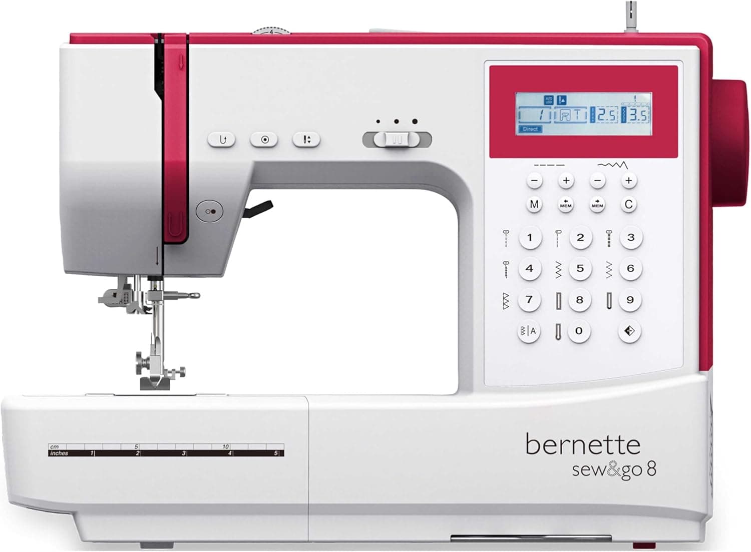 Bernette Patchen Máquina de costura para colchas, patchwork e 197 programas profissionais com computador 8 em 1