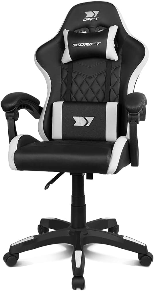 DRIFT GAMING DR35 | Cadeira gaming ergonómica reclinável com apoio lombar e braços ajustáveis