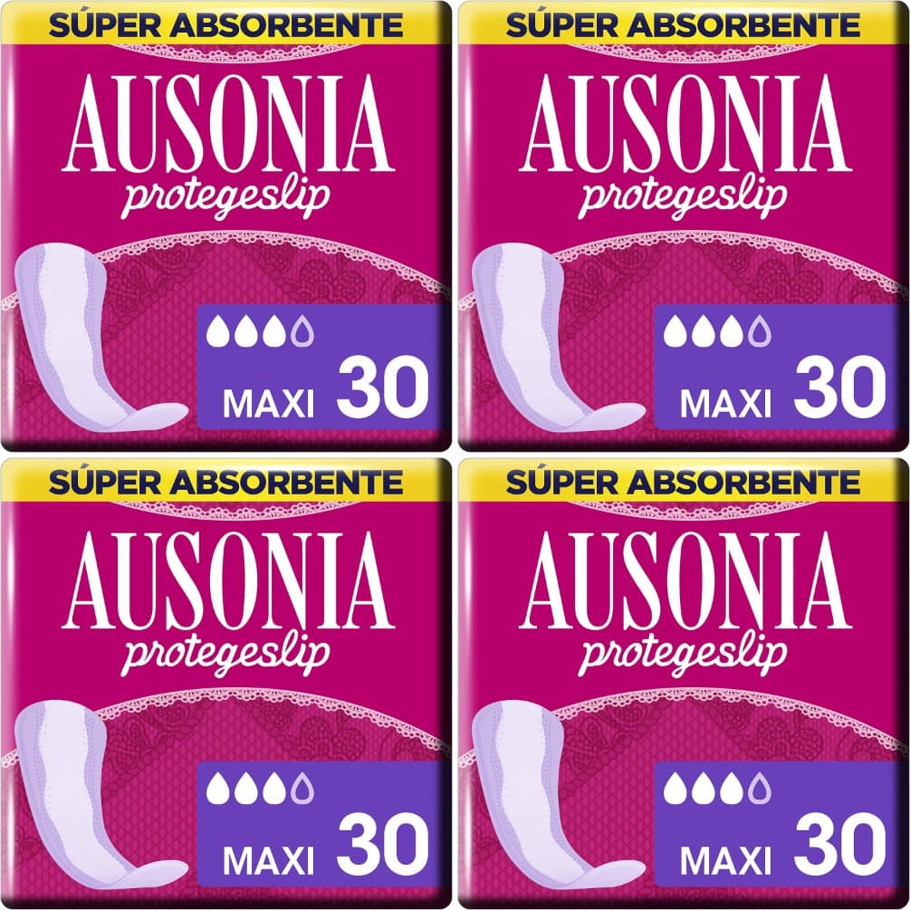 Ausonia Maxi | Pensos diários super absorventes pack de 30