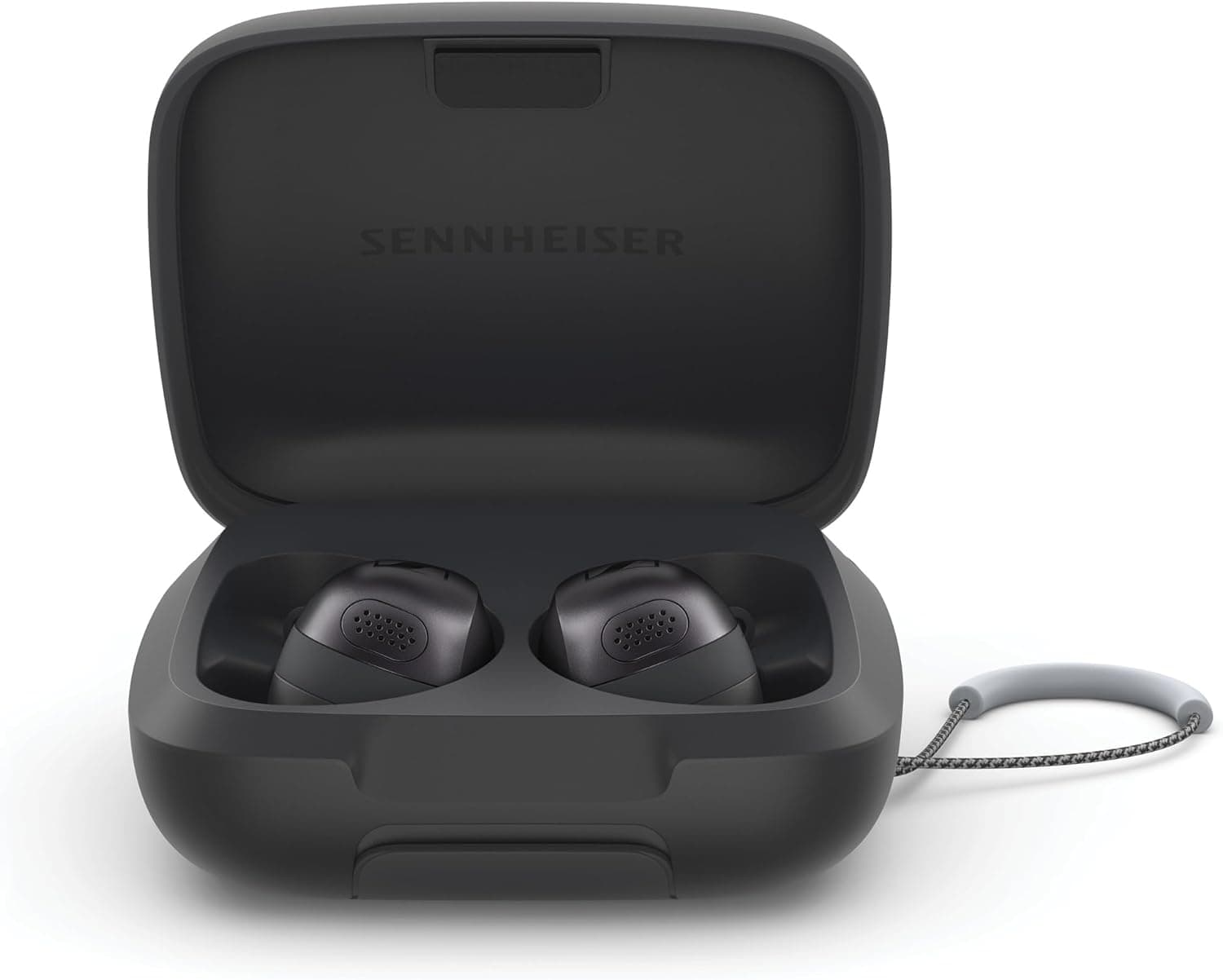 Sennheiser Momentum Sport Auriculares com ajuste de som desportivo e ANC adaptativo, ajuste seguro, 24 horas de duração da bateria - grafite