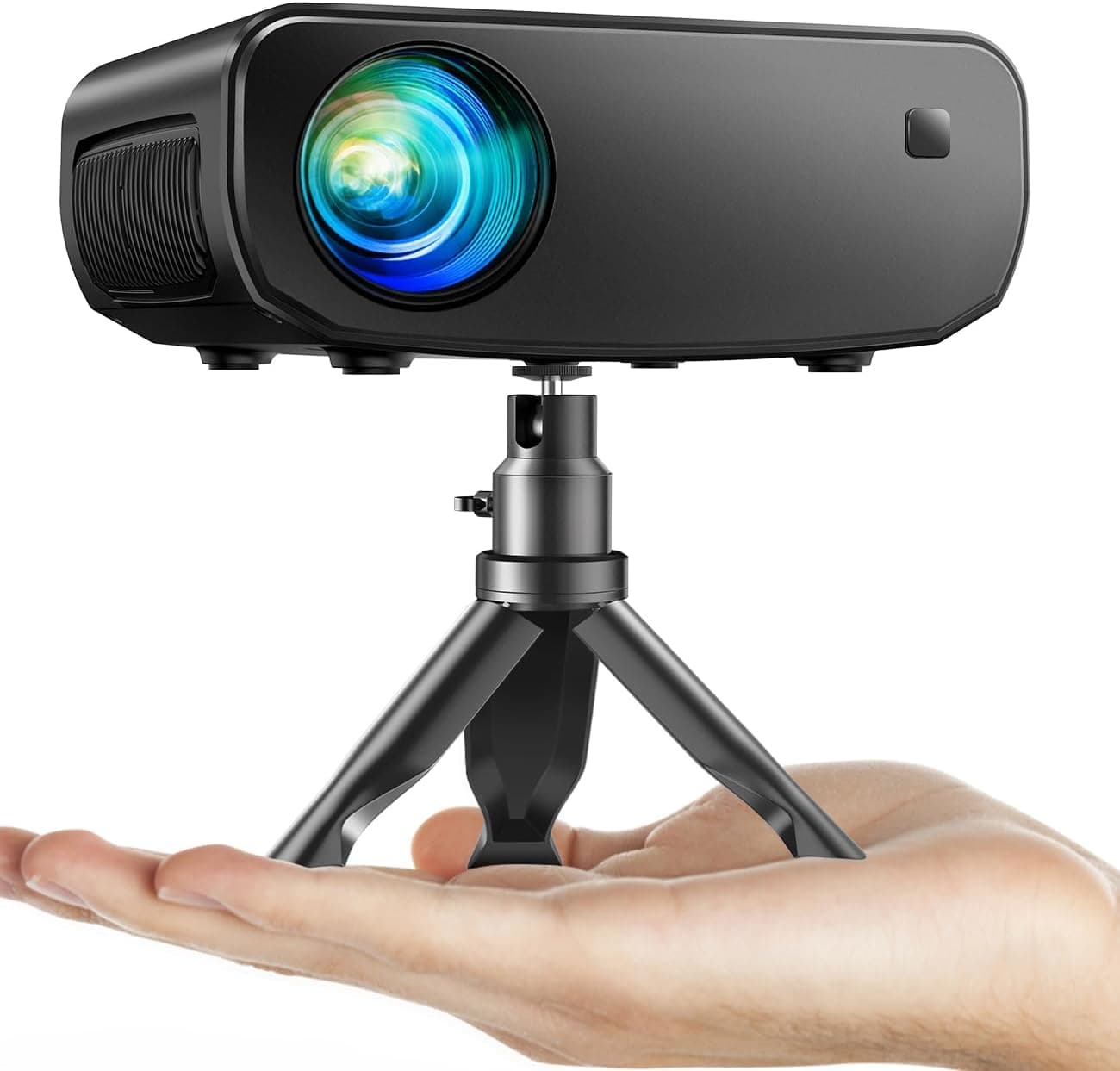 ELEPHAS 2025 | Mini projetor portátil 1080P com WiFi, HDMI e tripé incluído