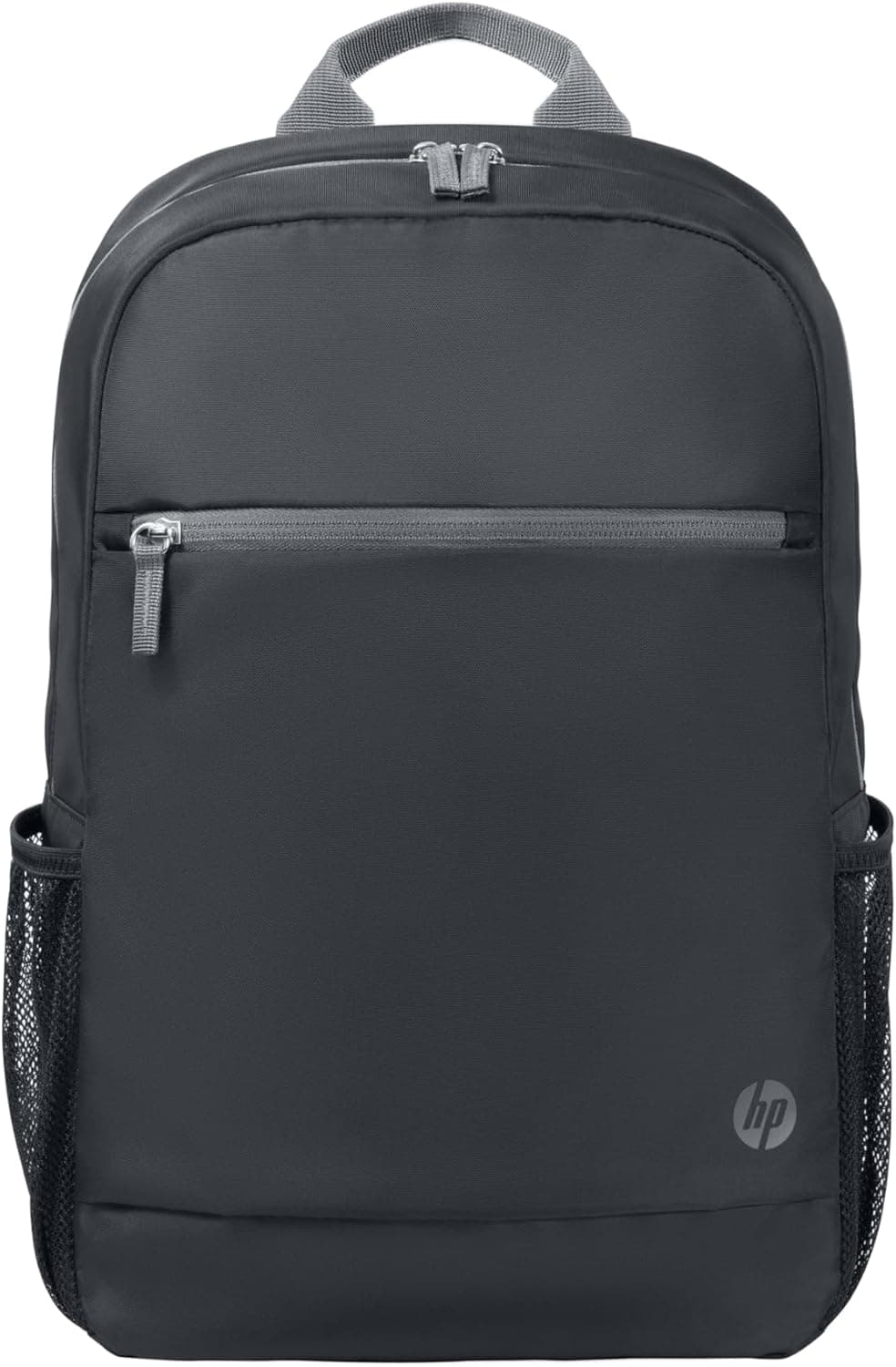 HP Mochila para computador portátil de 15,6" (compartimento, correias e encosto acolchoados, impermeável, fecho de correr superior) cor preta e cinzento