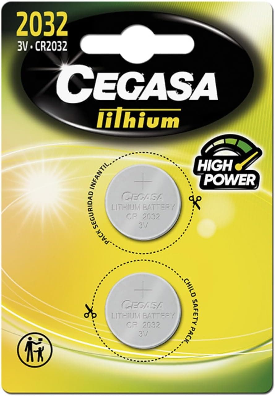 Cegasa CR2032 | Pilhas botão de lítio pack de 2 unidades