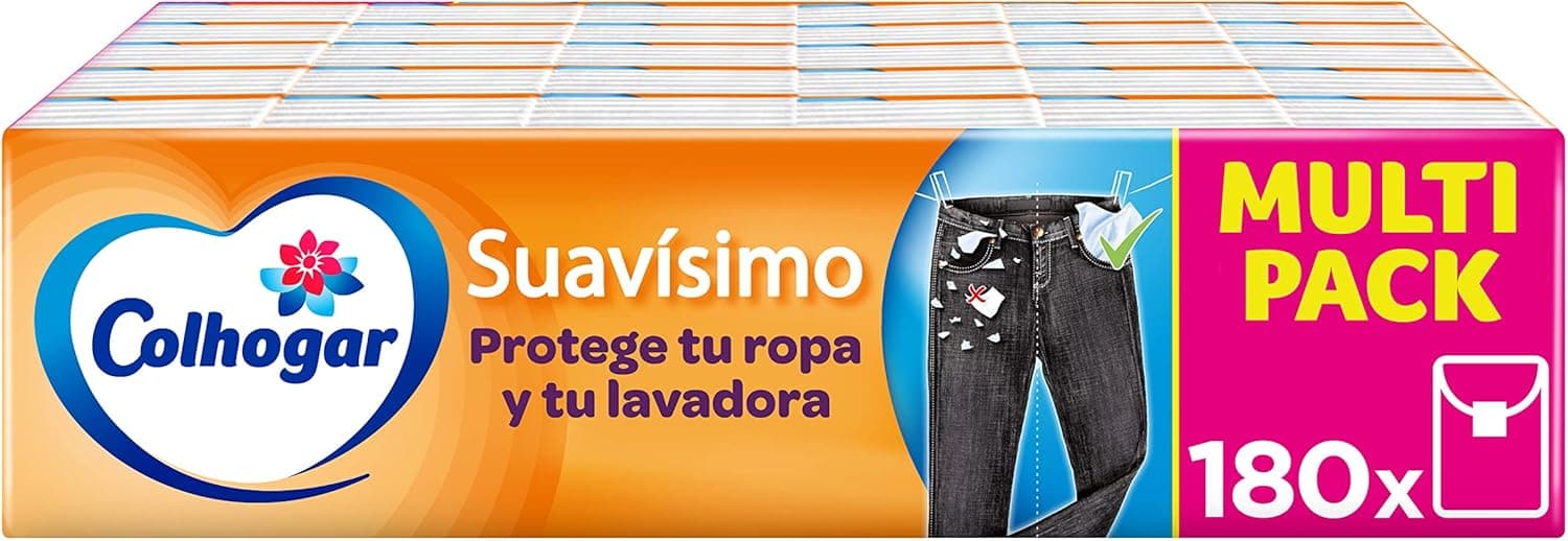 Colhogar Lenços suaves Compact10 x 18 - Lenços macios descartáveis de bolso em pacotes individuais - 8 lenços por pacote - sem perfume resistentes à máquina de lavar - branco 180 embalagens = 1440 lenços 