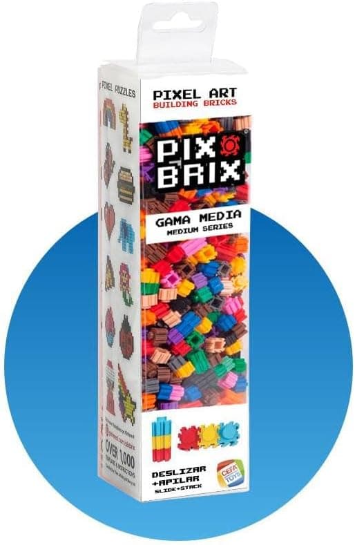 Cefa Toys Pix Brix Pixel Art Set 500 peças cores sortidas gama média, multicolorido (57017)