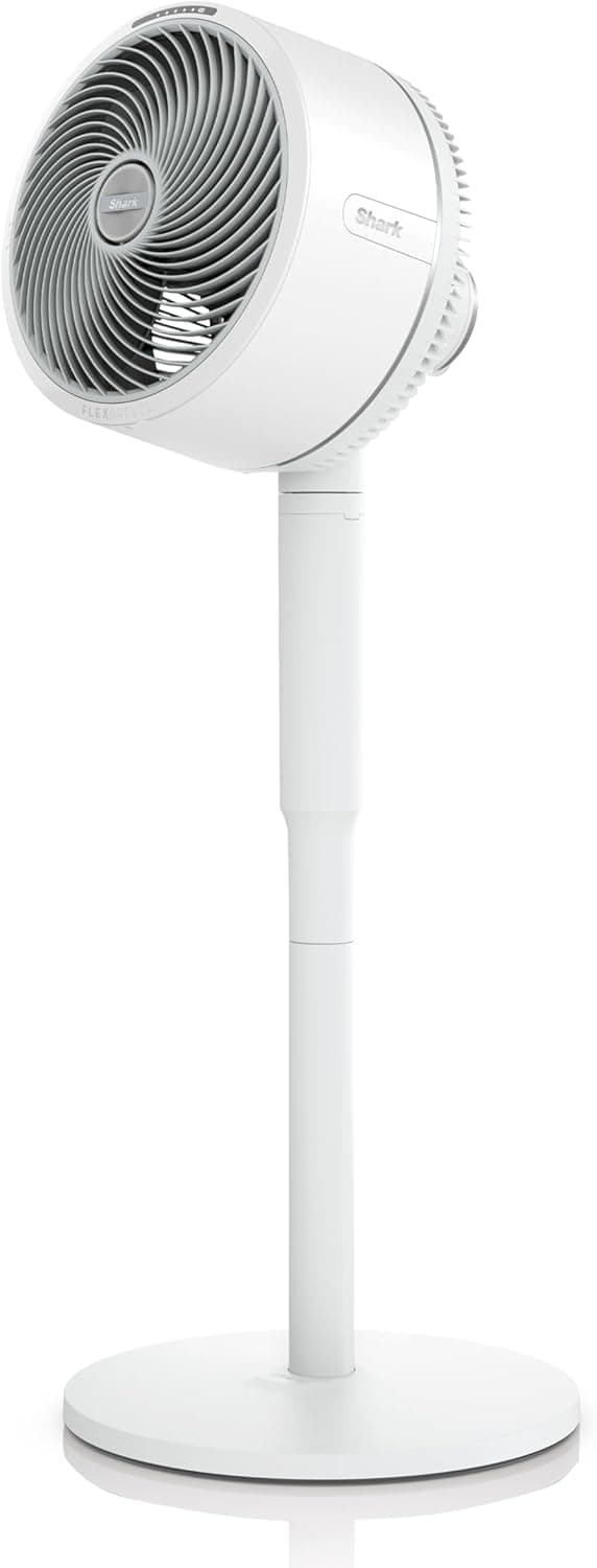 Shark FlexBreeze Ventilador de alta velocidade, portátil híbrido com cabo e sem cabo, uso interior e exterior, resistente a raios UV e água, potente e silencioso, branco, FA220EU