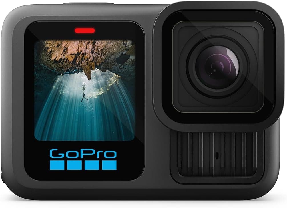 GoPro HERO13 Black Câmara de ação resistente à água com vídeo 5,3 K60, fotografia de 27 MP + compatibilidade com lentes série HB
