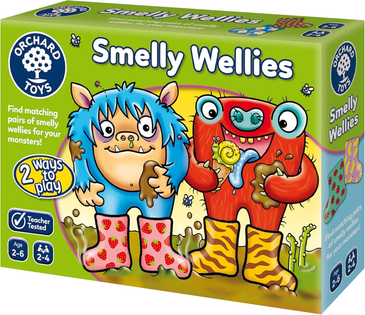 Orchard Toys Smelly Wellies Game, Educational Game For Children Aged 2-6, First Matching Game, Develops Matching & Memory Skills, Two Ways To Play