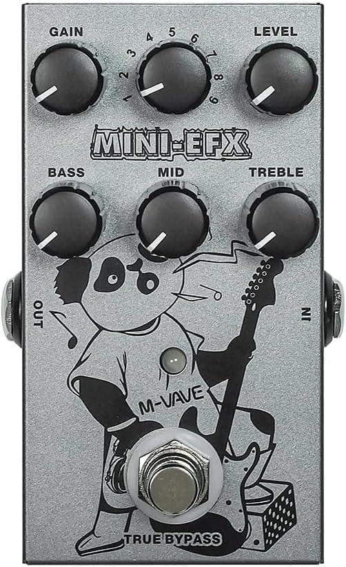 M-Vave Mini-Efx - pedal multiefeitos 4 efeitos overdrive 4 efeitos de distorção Boost
