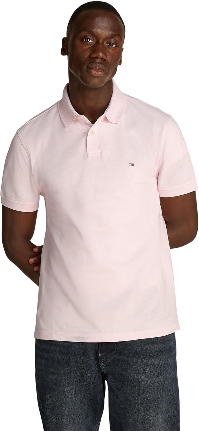Tommy Hilfiger | Polo de manga curta regular fit para homem em rosa claro
