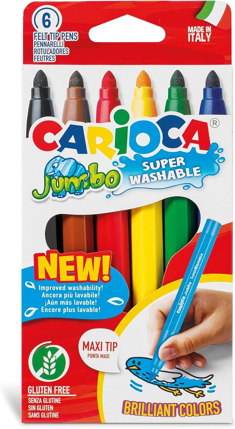Carioca- Jumbo marcadores, multicolorido (40568)