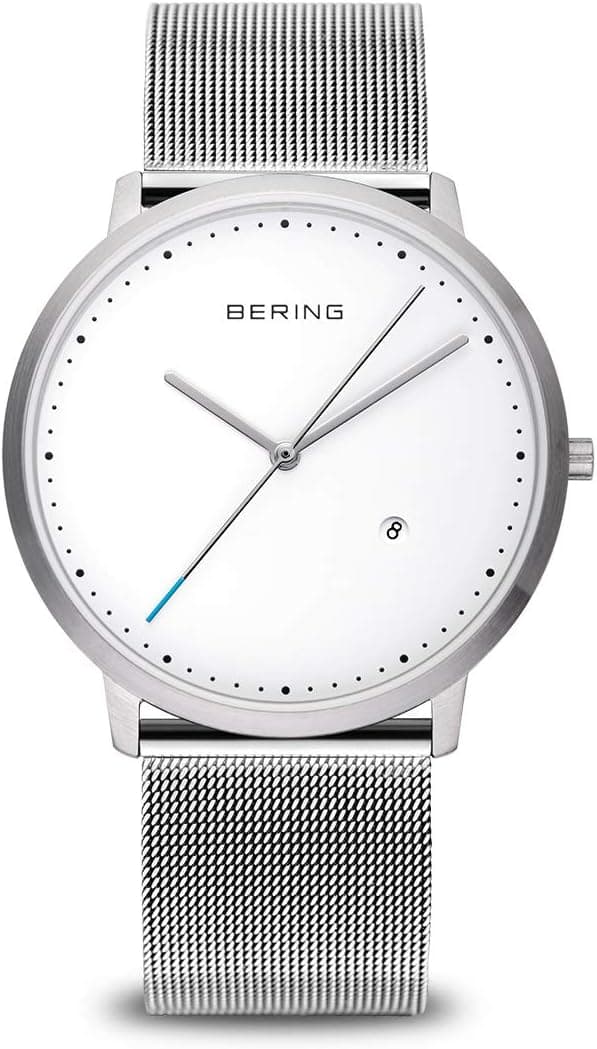 BERING Relógio 11139-XXX com movimento de quartzo unissexo, coleção clássica com aço inoxidável e cristal de safira
