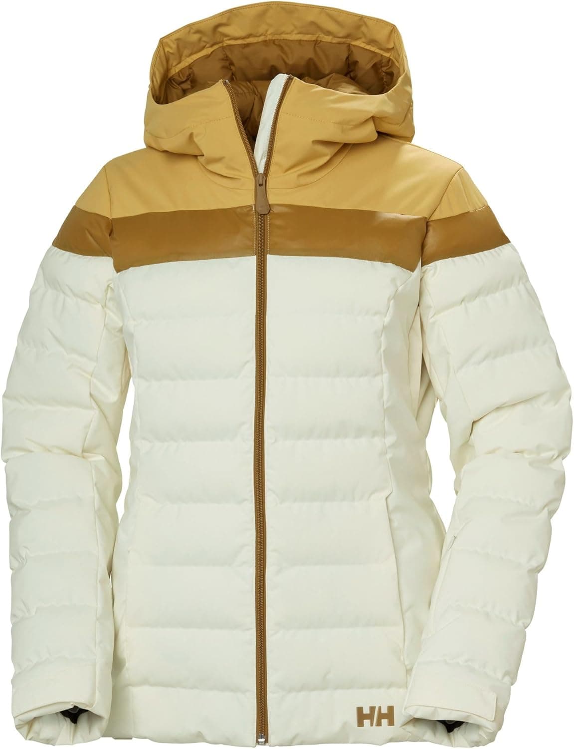 Helly Hansen Imperial Puffy Casaco com capucho branco pérola amarelo mulher