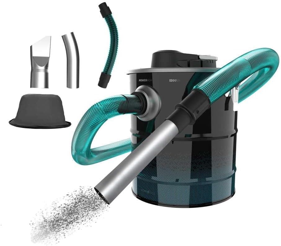 Cecotec Aspirador de cinzas de 20 l Conga Ash 4000 Home. 1200 W de potência, potência de sucção 18 kPa, tubo com revestimento metálico, filtro com malha metálica, de 38 mm
