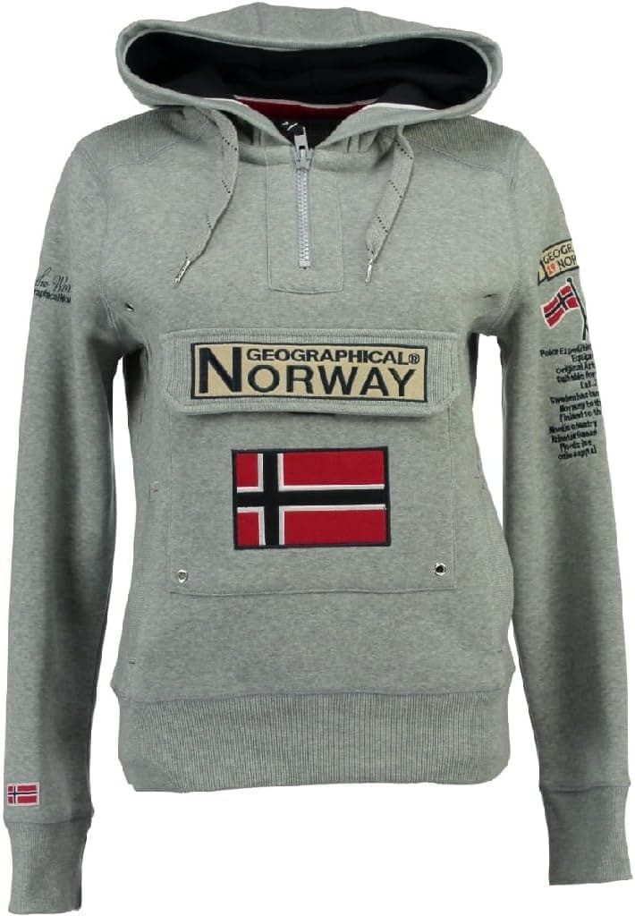 Geographical Norway - Camisola com capuz para homem de manga comprida modelo GYMCLASS