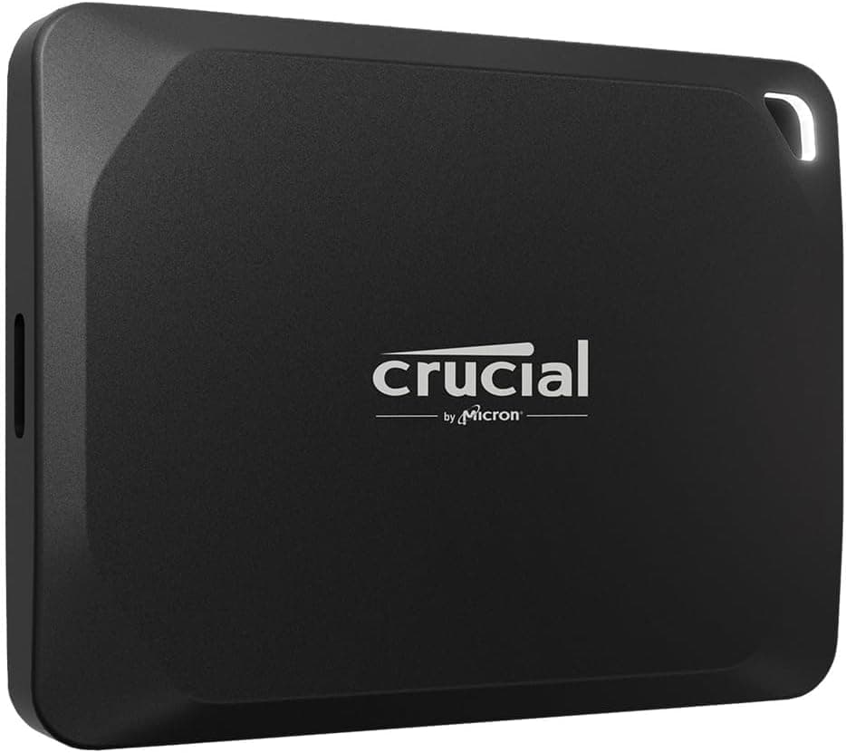 Crucial X10 Pro SSD 2TB portátil, leitura de até 2100 MB/s e gravação de 2000 MB/s, PC e Mac, resistente à água e ao pó (IP55), disco rígido sólido externo SSD, USB-C 3.2 - CT2000X10PRR OSSD902 12