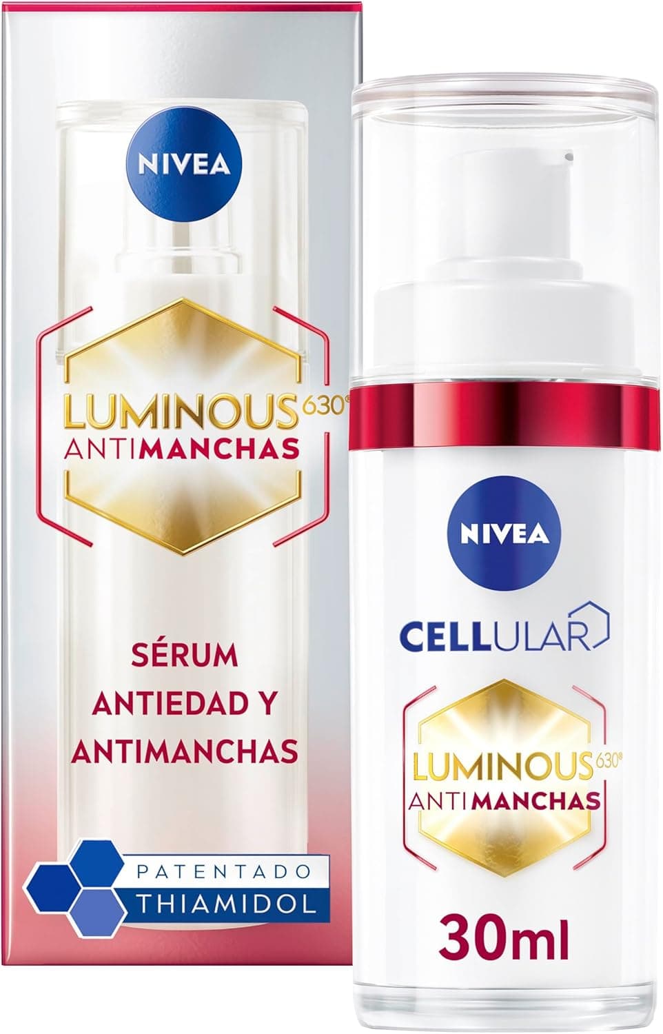 NIVEA Luminous630 Sérum antimanchas, anti-envelhecimento 2 em 1, 30 ml