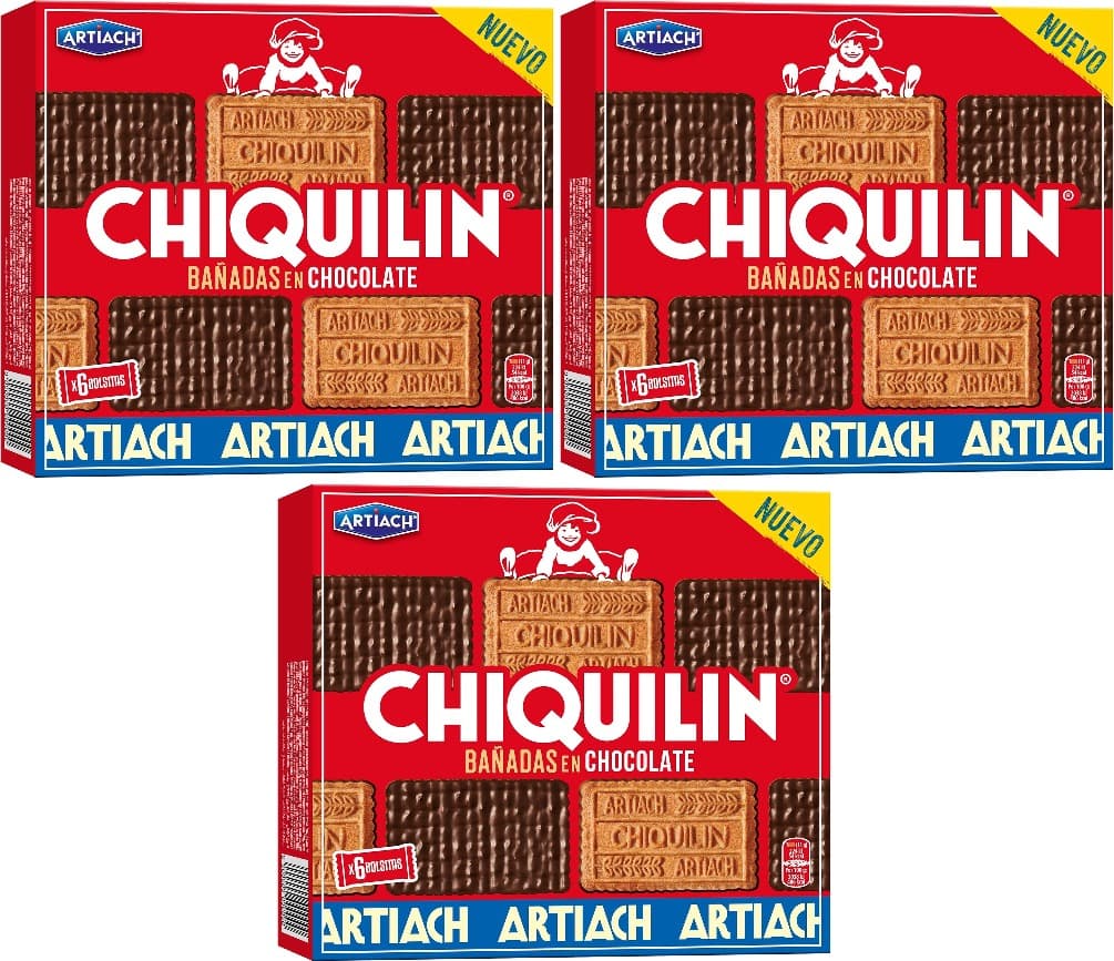 Artiach Chiquilin Banhada em chocolate 200 g