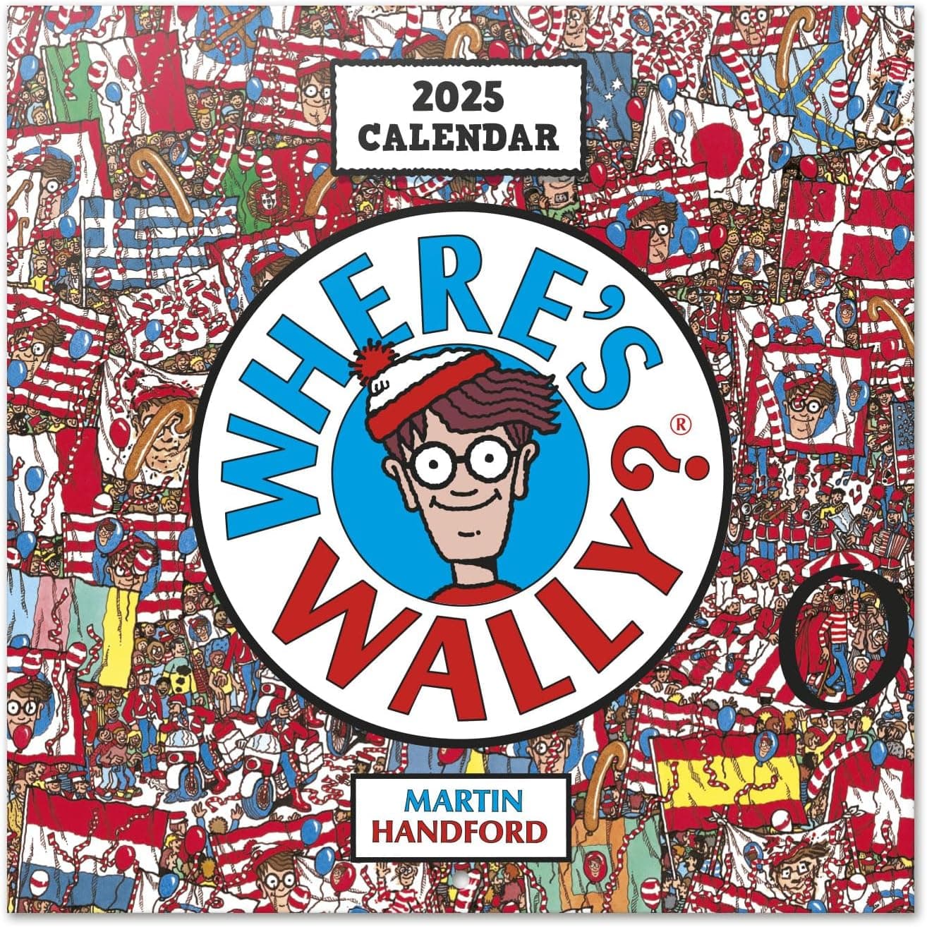 Calendário 2025 parede onde está Wally? - Calendário de parede, planeador mensal: Com espaço para anotar e ilustrações (30 x 30 cm)