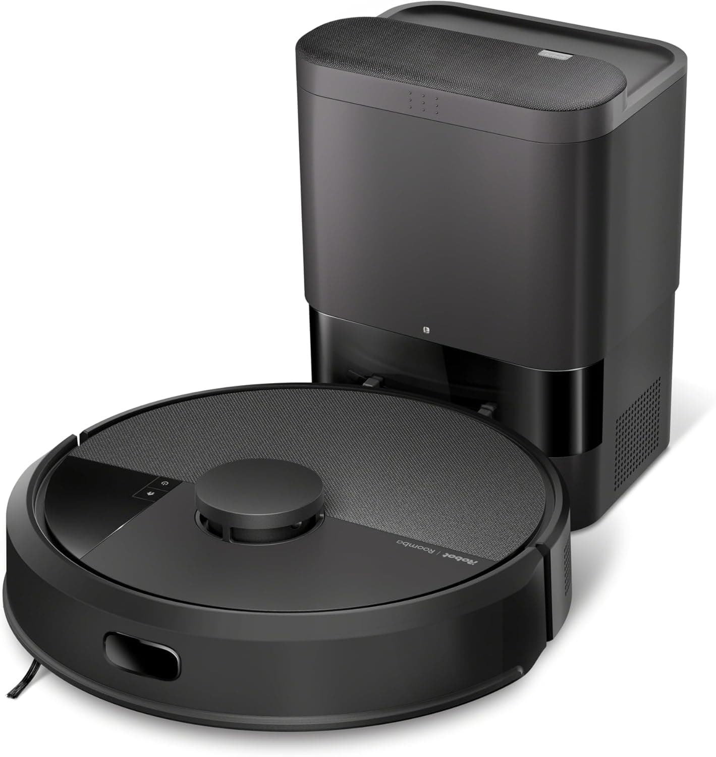 iRobot Roomba 105 Combo e base AutoEmpty com auto-esvaziamento de 75 dias, aspirador e friga pisos, Clearview LiDAR, 7000 Pa, 120 mins, SmartScrub, evita obstáculos, recarga e retoma, App