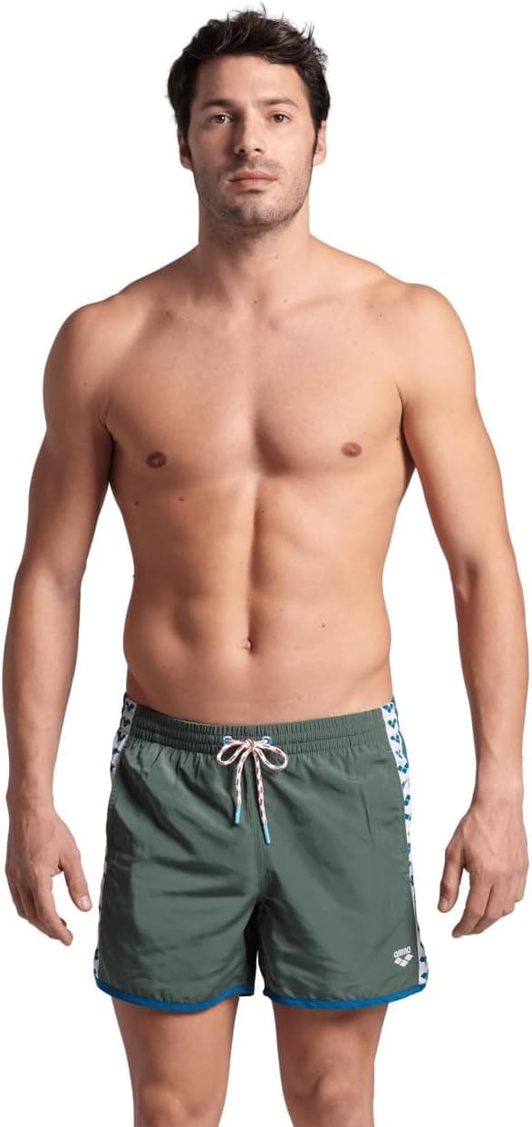 ARENA Men's Team Stripe Beach Shorts de praia para homem