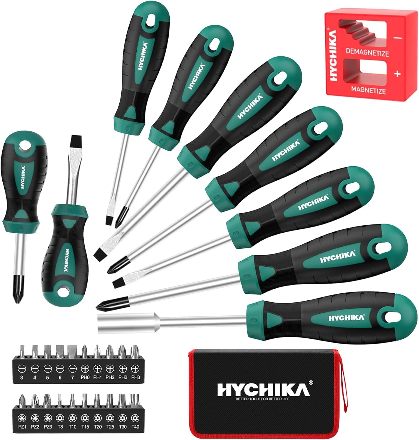 HYCHIKA | Conjunto para montagem, bricolage e manutenção com estojo de armazenamento