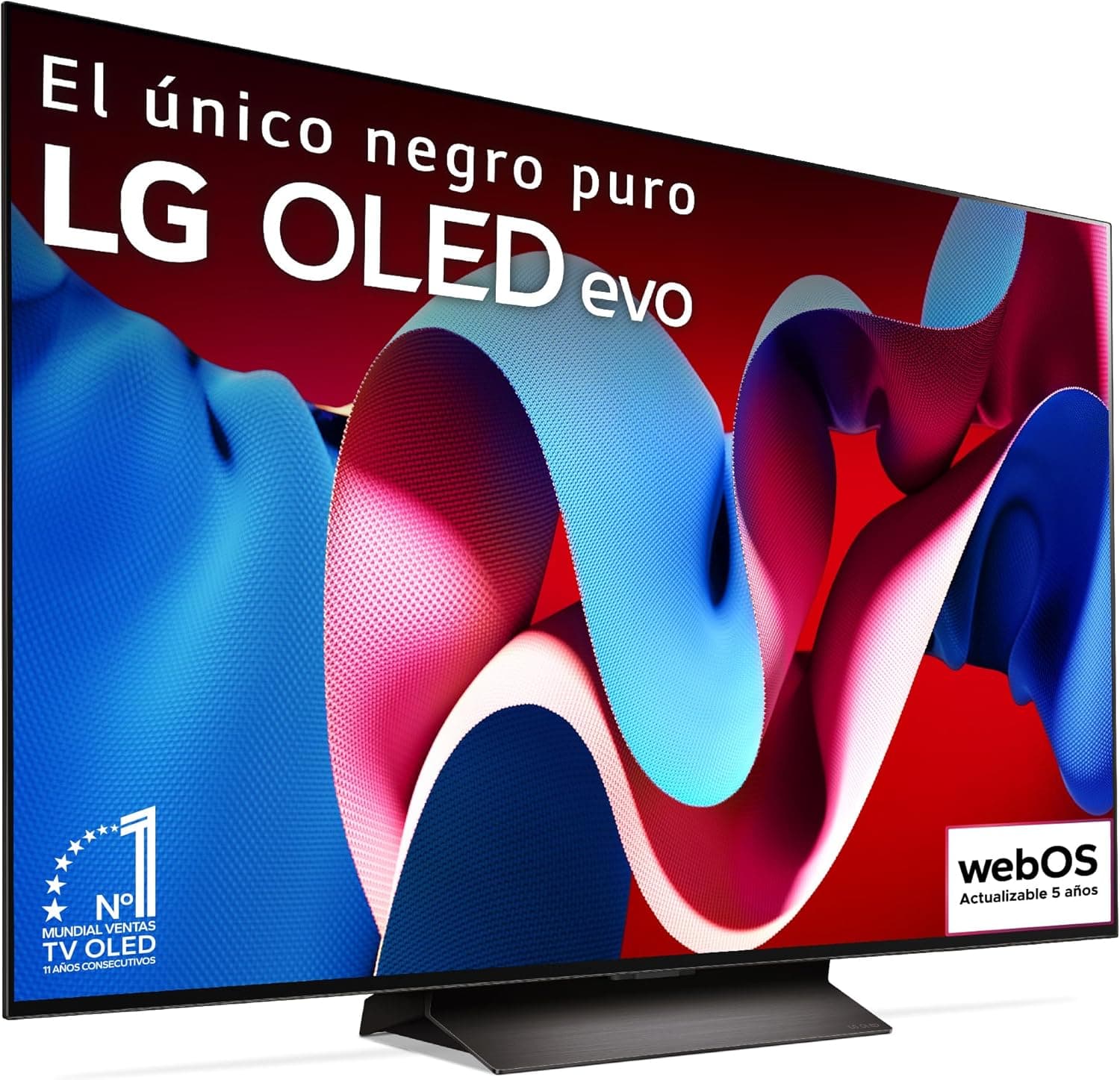 LG OLED55C44LA, 55", OLED 4K, série C4, 3840 x 2160, Smart TV, WebOS24, Processador a9, Dolby Vision, Dolby Atmos, TV Gaming, 144 Hz, AMD FreeSync, preto