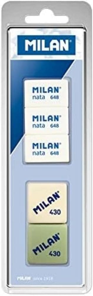 MILAN 430, Nata 648 Borrachas, branco, pequeno, 5