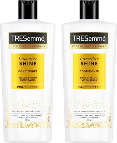 TRESemmé Lamellar Shine | Amaciador brilho intenso para cabelo sem vida ou baço, 690 ml x 2