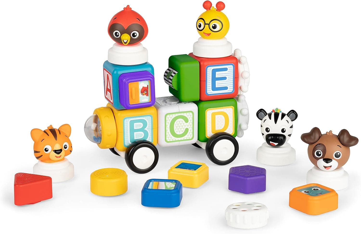 Baby Einstein Conectáveis blocos magnéticos de atividades "Connect & Create", 24 peças, a partir de 6 meses