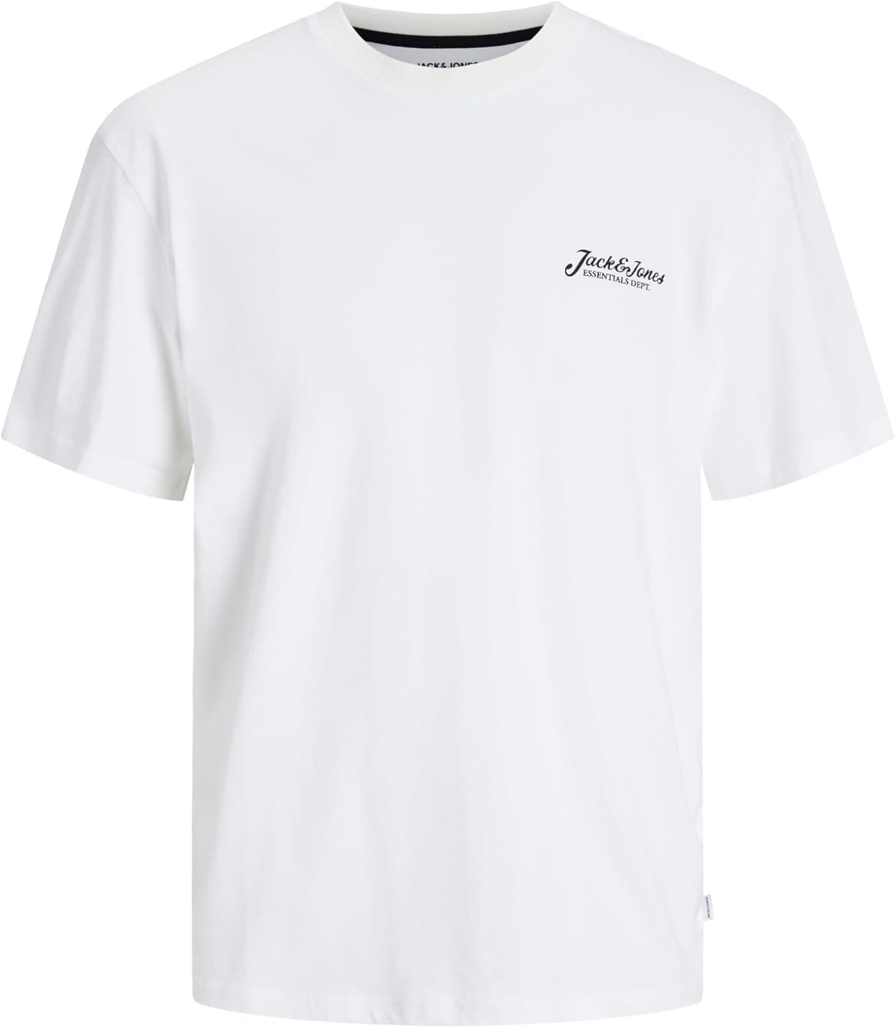JACK & JONES Jjbeau tee SS Frontprint Crew Neck T-shirt para homem