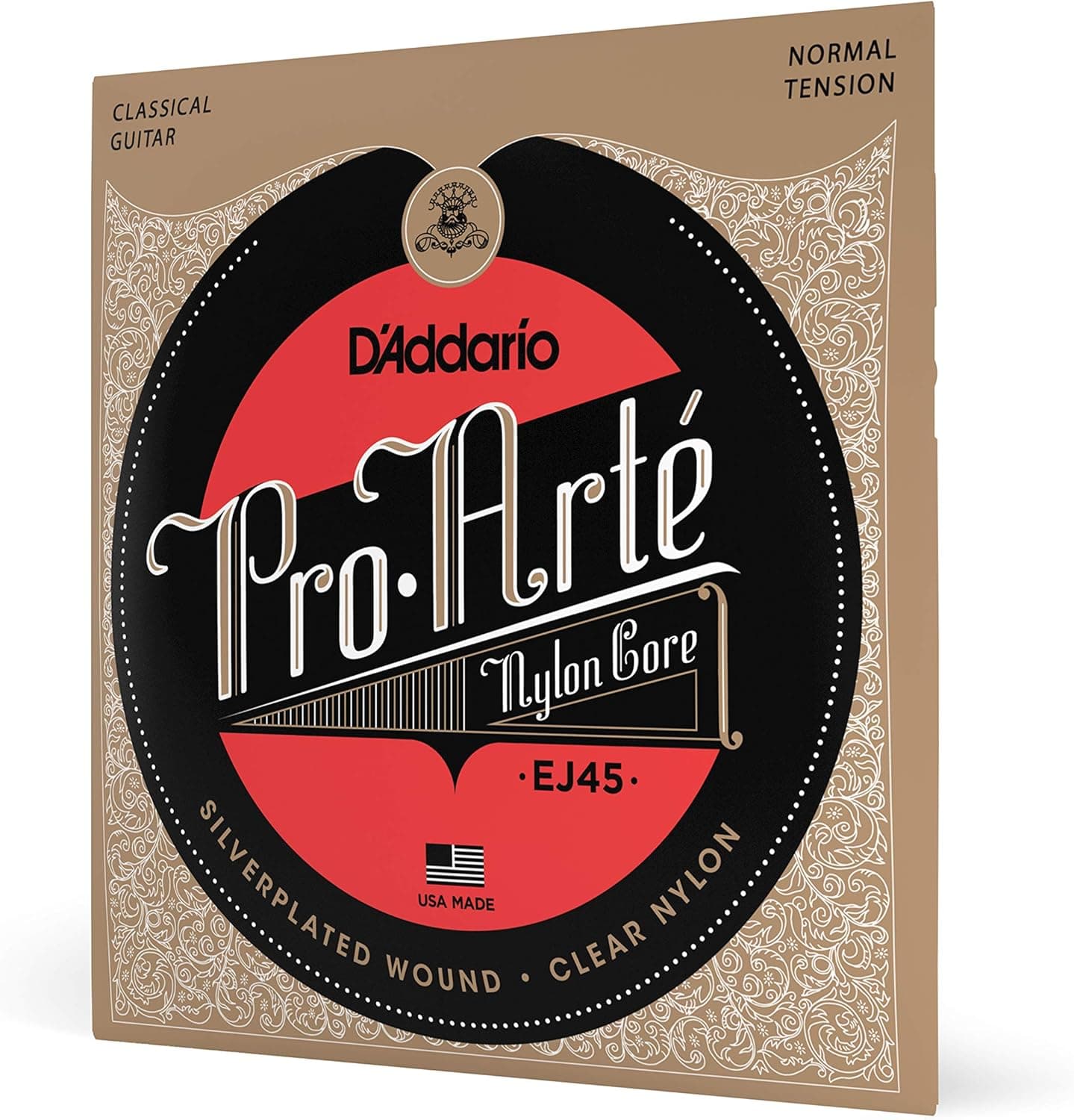 D'Addario EJ43 Pro-Arte | Cordas de nylon para guitarra clássica tensão leve conjunto de 3 unidades