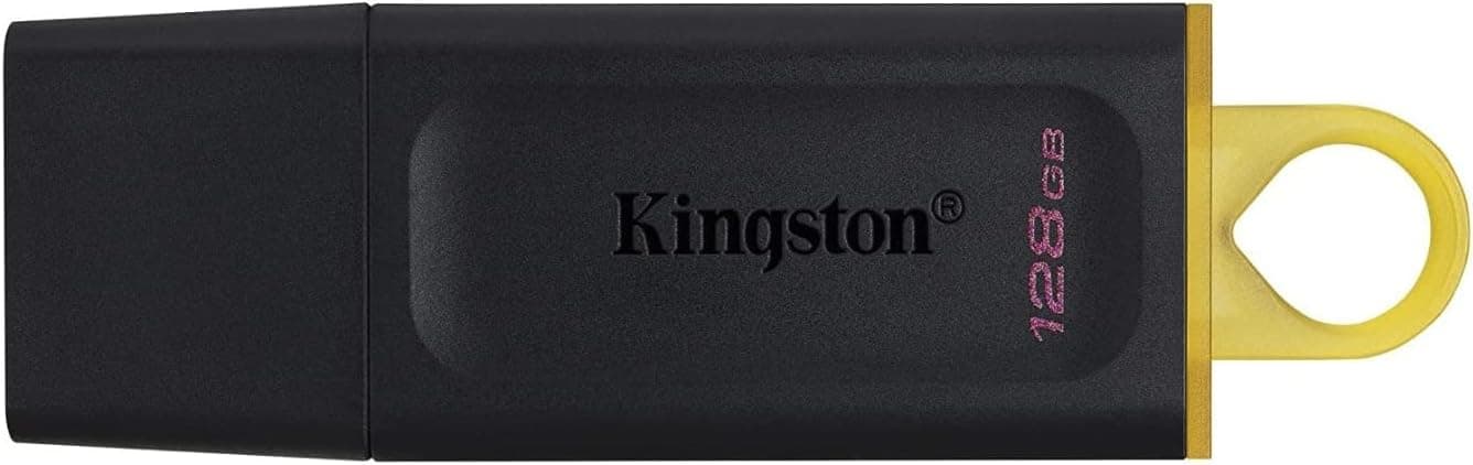 Kingston DataTraveler Exodia DTX/128 GB Flash Drive USB 3.2 Gen 1, com tampa protetora e chave em várias cores