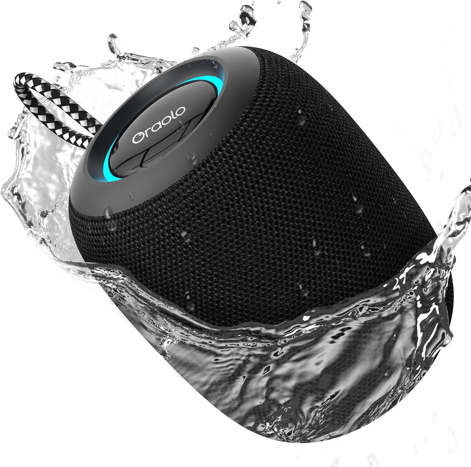 Oraolo Classic | Coluna Bluetooth portátil à prova de água com autonomia de 30 horas, 15 W e luzes RGB