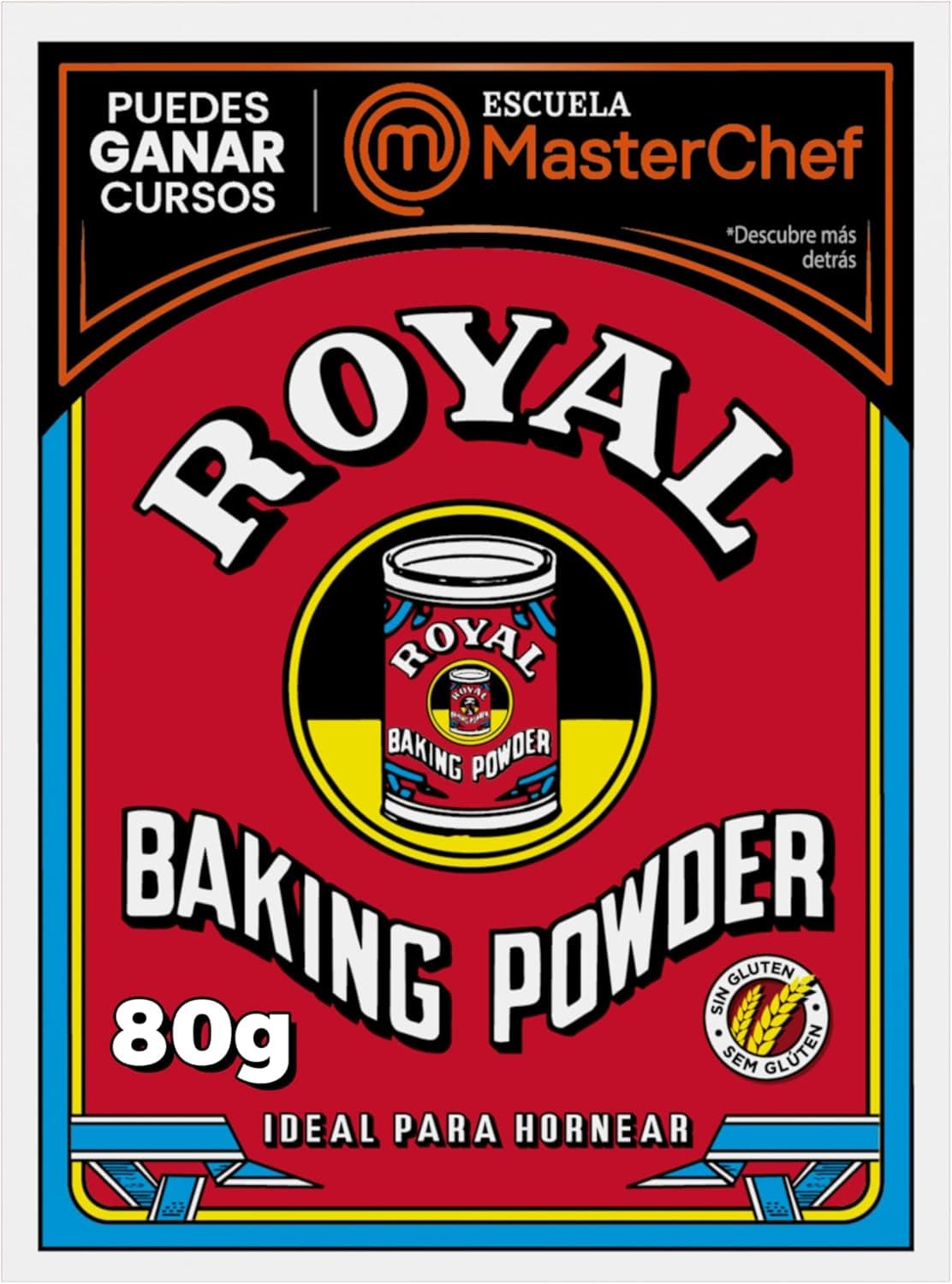 Royal Baking Powder, pó para forno, pack 5 x 16 g - 80 g