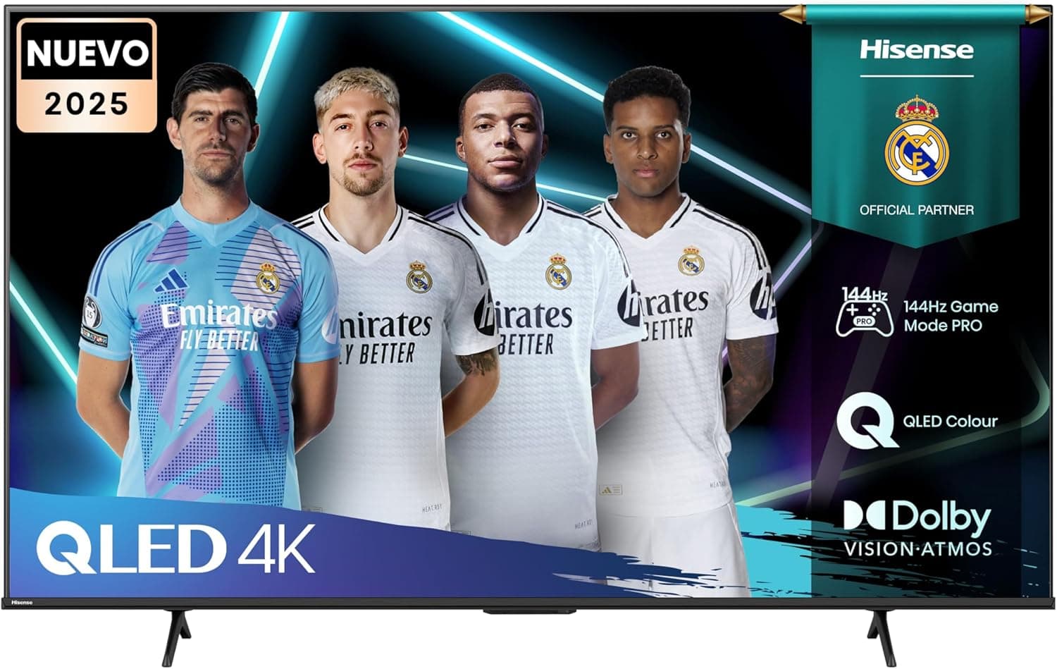 Hisense 85E7Q Pro QLED Smart TV, Gaming TV, modo de jogo Pro de 144 Hz, AMD Freesync Premium Pro, Dolby Vision IQ Dolby Atmos, Hi-Concerto, processador Hi-View Engine Smart TV