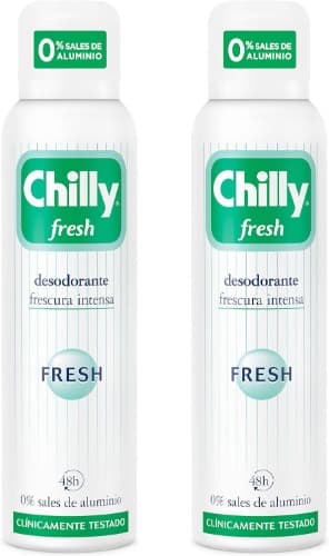 Chilly Desodorante em spray fresco - 150 ml x 2
