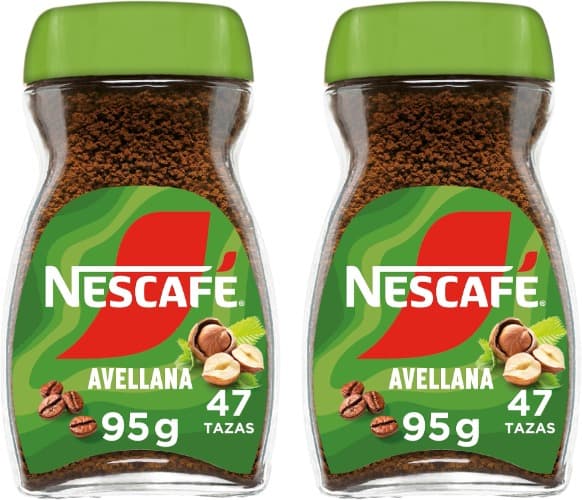 Nescafe Classic | Café solúvel sabor a avelã, 95 g x 2