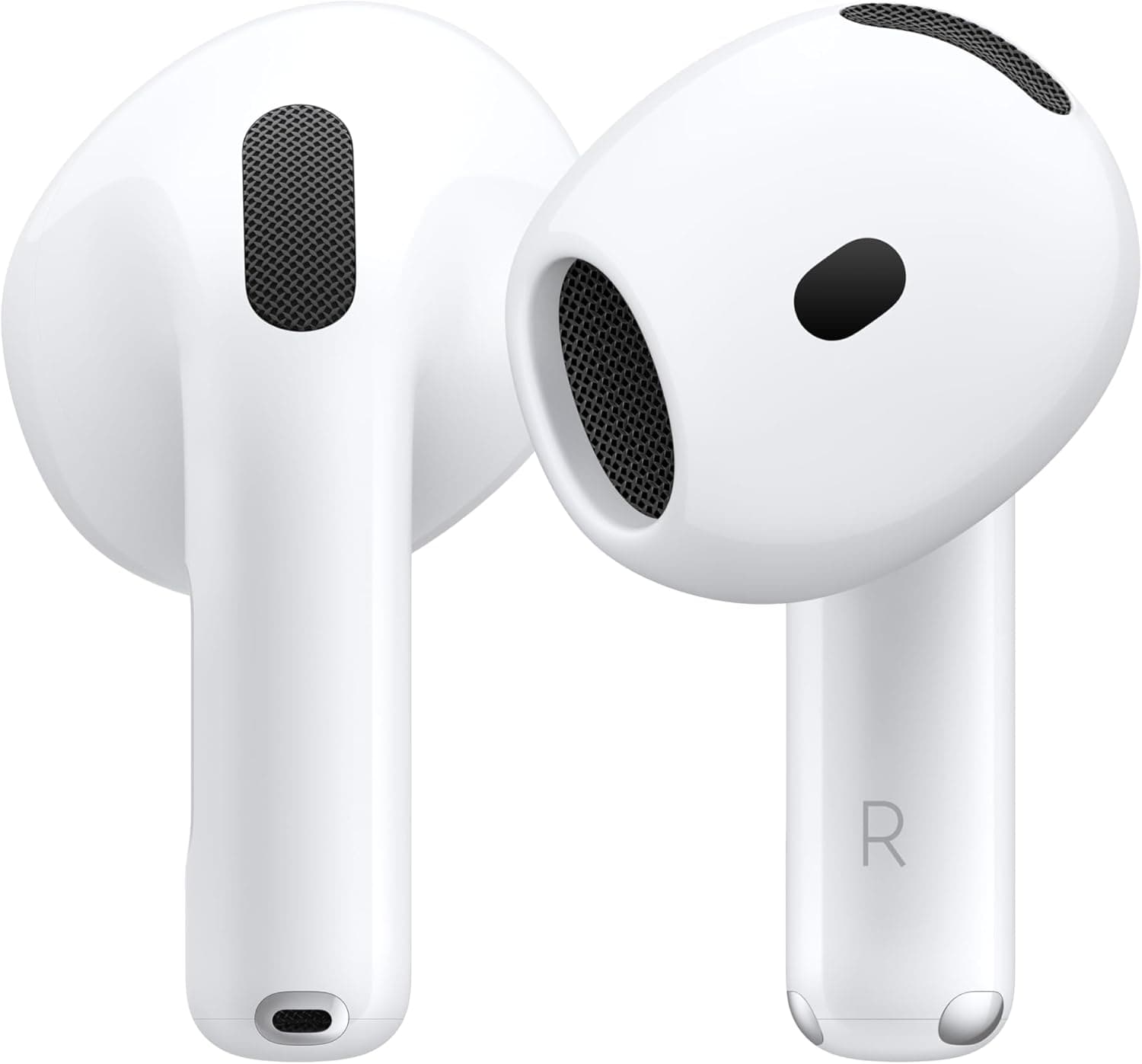 Apple AirPods 4 cancelamento ativo de ruído, auriculares sem fios, Bluetooth, áudio adaptativo, modo de som ambiental, áudio espacial personalizado, estojo de carregamento USB-C 