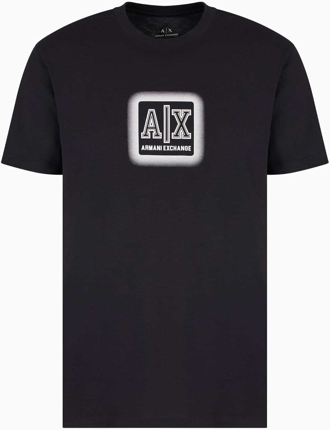 Armani Exchange Spray Paint AX Logo | T-shirt para homem em azul escuro