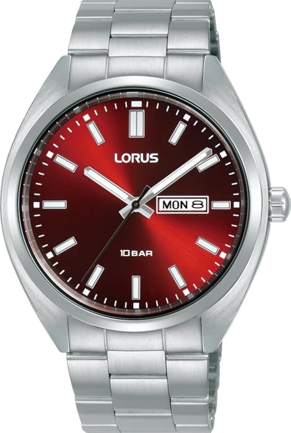 Lorus Relógio de quartzo analógico Lorus para homens com pulseira de aço inoxidável - RH369AX9