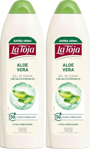 La Toja Gel Crema de Ducha Aloe Vera | Gel de banho hidratante para pele suave e elástica, 600 ml