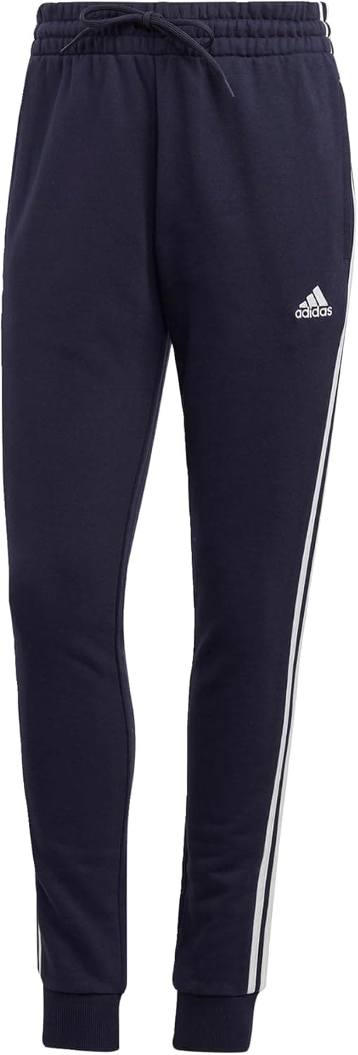 adidas Essentials 3-Stripes French Terry Cuffed Joggers - Calças de fato de treino para mulher