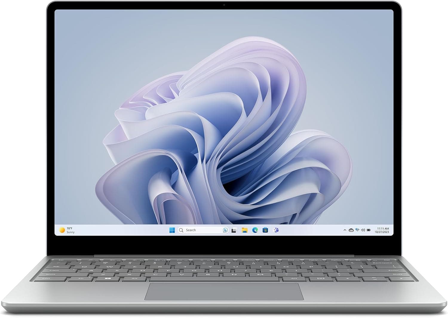Microsoft Surface Laptop Go 3, Computador portátil de 12,4", Intel Core i5, 8 GB RAM, 256 GB SSD, Windows 11, platina, teclado QWERTY espanhol, o desempenho incrível junta-se ao design em destaque